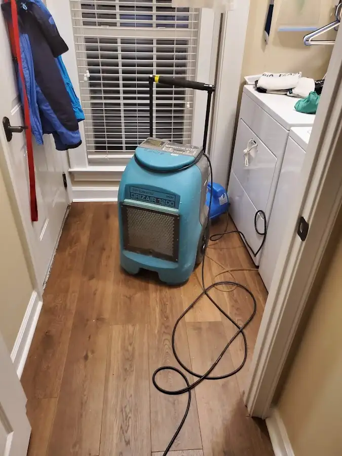 Commercial dehumidifier deployed for Flood Damage Cleanup in Chaska